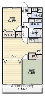 ウェーブII【4階】の間取り