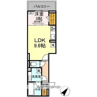 ルサンティエ本郷II【3階】の間取り