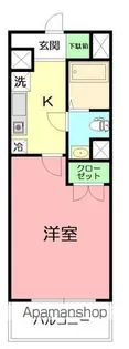 クロスピア山王【4階】の間取り