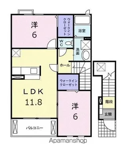 ロイヤルスクウェア 一宮Ⅴ【2階】の間取り