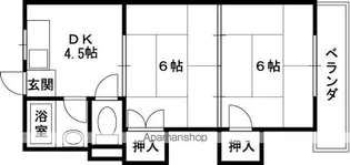 門野ビル【303号室】の間取り