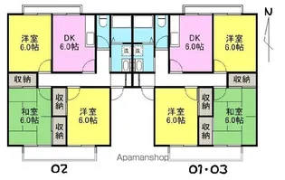 メゾンベールI【102号室】の間取り
