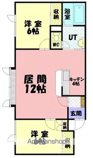 カーサエクラン東光【2階】の間取り