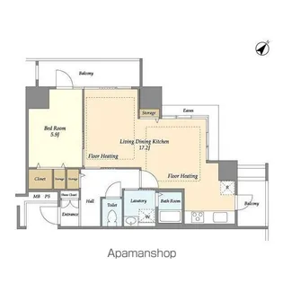 アクティ上池袋【10階】の間取り