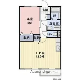ウインビューA棟【201号室】の間取り