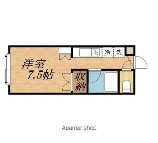 キャンパス文京台【203号室】の間取り