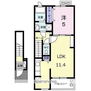エスト・モンターニュⅡ【2階】の間取り
