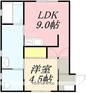 すみやす荘【101号室】の間取り