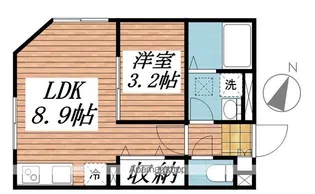 エクウス中村橋【1階】の間取り