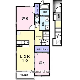 アニューガーランド【2階】の間取り