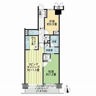 クレアセトル北赤羽【8階】の間取り