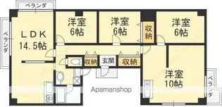 アルテハイム東大阪【5階】の間取り