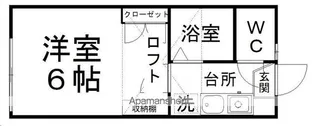 ピースフル泉第6【102号室】の間取り