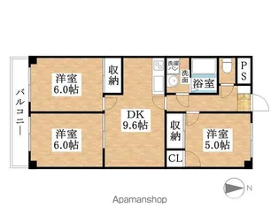 グレイシー高雄【2階】の間取り