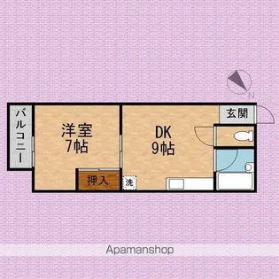 メイプル柳瀬川【1階】の間取り