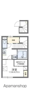 レオパレスメゾン ド ルーチェ【2階】の間取り