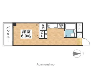 ホームレジデンスA【4A号室】の間取り