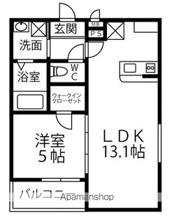 フジパレス草尾Ⅱ【3階】の間取り