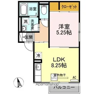 ブランチ 田宮【1階】の間取り