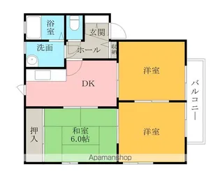 セントラルハイツ【B101号室】の間取り