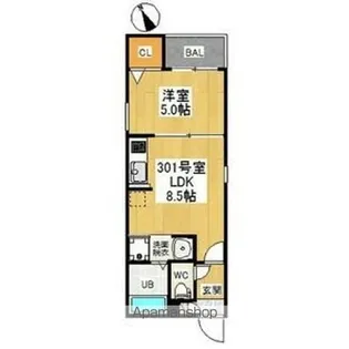 レガリストヴィラ(REGALEST VILLA)【3階】の間取り