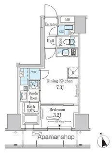 パークアクシス南青山七丁目【5階】の間取り