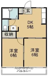 サンステージ上助任【202号室】の間取り