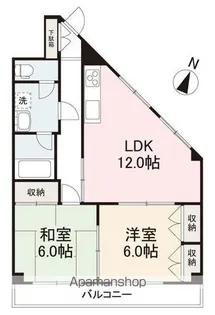 メゾンソレイユ(香西南町)【2階】の間取り