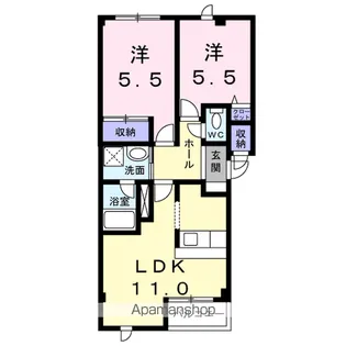ノースドリーム【1階】の間取り