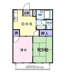 シティハイツ妹尾C【2階】の間取り