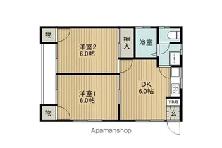 モナークAKI【201号室】の間取り