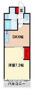 コンフォートアスカ二日市Ⅱ【2階】の間取り