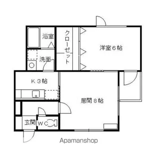 サンセットラピュタ【B-23号室】の間取り