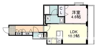 ESPERANZA(エスペランサ)梅屋町【401号室】の間取り