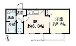 コーポヤマオカ【2階】の間取り