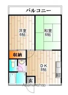コーポ宮本【2階】の間取り