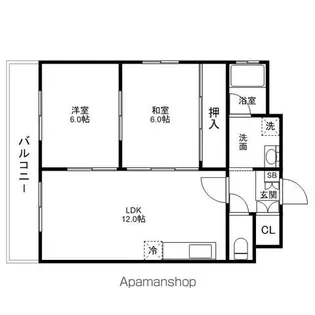 的野ビル【203号室】の間取り