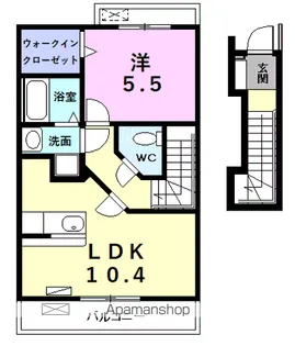 ドリームK【2階】の間取り