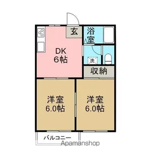 ファミール白沢【2階】の間取り