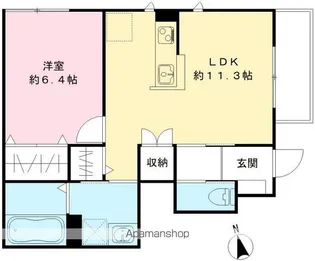 レクシアメゾンⅡ【102号室号室】の間取り