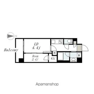 シーズンフラッツ矢場(ヤバ)【601号室】の間取り