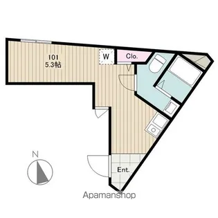 MITIA TERRACE 小菅【101号室】の間取り