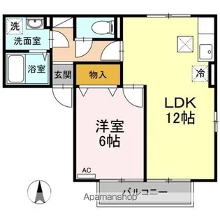 セジュール明神【1階】の間取り