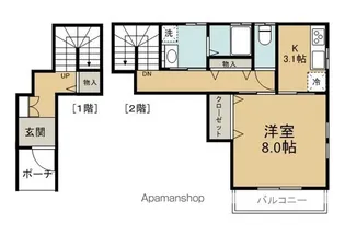 MJ浜田町【202号室】の間取り