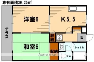 カーサアリタ【102号室】の間取り