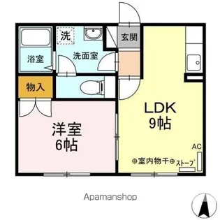 パルコートはし【1階】の間取り