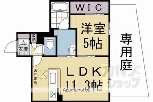 シャーメゾン マーサ東山【1階】の間取り