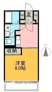 カーサ・ナリトモ中庄【5階】の間取り
