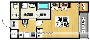 北花田ジーイーアン【2階】の間取り