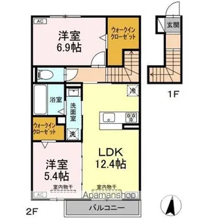 メテオール【2階】の間取り